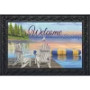 Briarwood Lane Waterfront Retreat Nautical Doormat Summer Welcome Indoor Outdoor 30" X 18"
