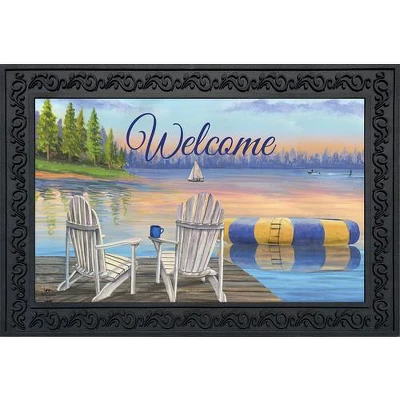 Briarwood Lane Waterfront Retreat Nautical Doormat Summer Welcome Indoor Outdoor 30" X 18" 1 Briarwood Lane Waterfront Retreat Nautical Doormat Summer Welcome Indoor Outdoor 30" X 18"