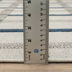 Trinity Textured Plaid Patio Area Rug Beige/Blue - Captiv8e Designs 19 Trinity Textured Plaid Patio Area Rug Beige/Blue - Captiv8e Designs -Rug Sales Store GUEST c4dfc866 6d89 4a14 9a18 d356fb4b5088