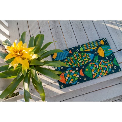 1'4" X 2'4" Fancy Fish Indoor/Outdoor Coir Doormat - Entryways 3 1'4" X 2'4" Fancy Fish Indoor/Outdoor Coir Doormat - Entryways - Image 3