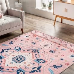NuLOOM Roxanna Machine Washable Boho Floral Area Rug -Rug Sales Store GUEST c642a6a6 d82a 431c 8a8d a3de80afd686