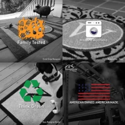 2'x3' ColorStar Hook Knit Door Mat Teal - Bungalow Flooring 11 2'x3' ColorStar Hook Knit Door Mat Teal - Bungalow Flooring -Rug Sales Store GUEST c6b6a7a9 4eb4 46e4 adb5 94b131214201 7