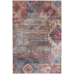 Nicole Curtis Machine Washable Distressed Southwestern Indoor Rug -Rug Sales Store GUEST c8d8f8eb 12ea 440d a840 94d6af2d7c27