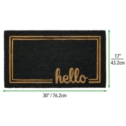 MDesign Welcome Doormat With Natural Fibers Decorative Script -Rug Sales Store GUEST c9325860 a2ae 4f60 a4e8 c0ff34b6621b