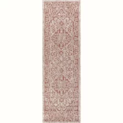 Rozetta Boho Medallion Textured Weave Indoor/Outdoor Area Rug - JONATHAN Y