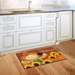 Briarwood Lane Happy Scarecrow Fall Doormat Sunflowers Autumn Indoor / Outdoor 30" X 18" -Rug Sales Store GUEST cc1a6540 7e24 4ef4 a56f 08e846786af1