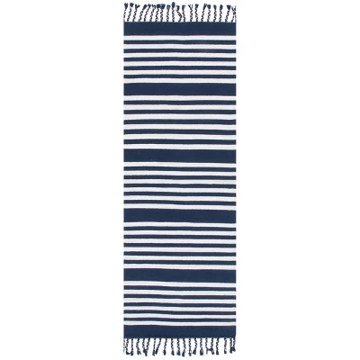 NuLOOM Rowen Striped Cotton Tassel Area Rug 9 NuLOOM Rowen Striped Cotton Tassel Area Rug - Image 9