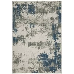 Trinity Modern Distressed Abstract Patio Area Rug Beige/Blue - Captiv8e Designs -Rug Sales Store GUEST cdaca2a0 5926 484e 9098 de6fa5c6dbee