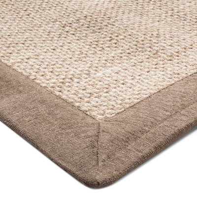 Solid Woven Border Rug - Threshold 1 Solid Woven Border Rug - Threshold