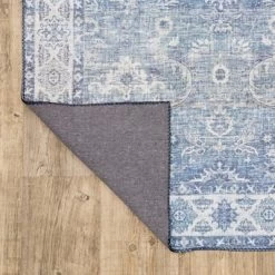 Marcel Persian Style Inspired Traditional Area Rug Blue/Gray - Captiv8e Designs 14 Marcel Persian Style Inspired Traditional Area Rug Blue/Gray - Captiv8e Designs -Rug Sales Store GUEST d0644346 e2c7 4d37 9915 4e0e12e201df