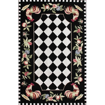 Angla Rooster Kitchen Area Rug Black - NuLOOM 10 Angla Rooster Kitchen Area Rug Black - NuLOOM - Image 10