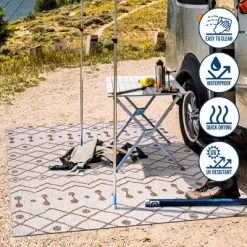 Nokat Modern Bohemian Inspired Indoor/Outdoor Area Rug - JONATHAN Y -Rug Sales Store GUEST d3f0a81e d6f9 49d9 9ab2 edc22e8190d9