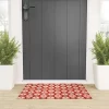 Grace Fall Retro Flower Pattern Welcome Mat - Society6