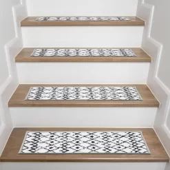 World Rug Gallery Modern Boho Design Non-Slip Stair Treads -Rug Sales Store GUEST d4966961 de9a 40a7 aef8 a67dbdaa86dd