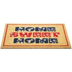 Northlight Red And Blue Americana Home Sweet Home Coir Outdoor Doormat 18" X 30" -Rug Sales Store GUEST d6788791 fb03 46c2 b666 f9b0bcf4d22a