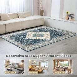 Costway Area Rugs 5'4'' X 6'7''5'4'' X 7'7'' Faux Wool Fabric Doormat Home Carpet Living Room Bedroom 14 Costway Area Rugs 5'4'' X 6'7''5'4'' X 7'7'' Faux Wool Fabric Doormat Home Carpet Living Room Bedroom -Rug Sales Store GUEST d972e63a 93c9 4e2b a726 e93dd3199dac