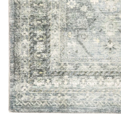 Salina Distressed Traditional Area Rug Blue/Ivory - Captiv8e Designs 9 Salina Distressed Traditional Area Rug Blue/Ivory - Captiv8e Designs - Image 9