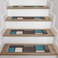 World Rug Gallery Contemporary Modern Boxes Non-Slip Stair Treads 13 World Rug Gallery Contemporary Modern Boxes Non-Slip Stair Treads -Rug Sales Store GUEST df344c99 36c8 479e beda 91454545ea2e