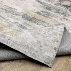Micah Washable Distressed Abstract Indoor Area Rug Gray/Blue - Captiv8e Designs -Rug Sales Store GUEST dff7bae0 68fe 46b9 9dd5 d85703d836e0