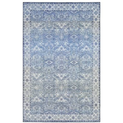 Marcel Persian Style Inspired Traditional Area Rug Blue/Gray - Captiv8e Designs 10 Marcel Persian Style Inspired Traditional Area Rug Blue/Gray - Captiv8e Designs - Image 10