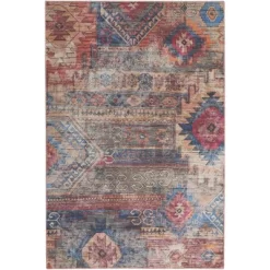 Nicole Curtis Machine Washable Distressed Southwestern Indoor Rug -Rug Sales Store GUEST e2794d9f 7b7c 496d 904e f397ed9d2f3d