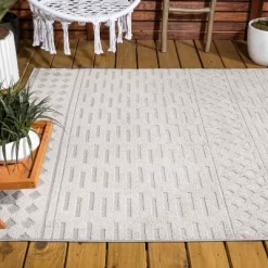 Xlendi High-Low Pile Moroccan Geometric Indoor/Outdoor Area Rug - JONATHAN Y -Rug Sales Store GUEST e447edd4 f766 444a bd13 780ce46133e3