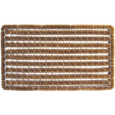 1'2" X 2'6" Geometric Stripes Wire Brush Indoor/Outdoor Doormat Natural/Silver - Entryways 5 1'2" X 2'6" Geometric Stripes Wire Brush Indoor/Outdoor Doormat Natural/Silver - Entryways - Image 5