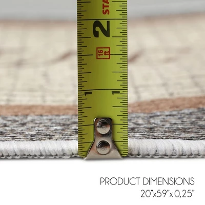 Sussexhome Non Skid Cotton Washable Laundry Room Runner Rug, 20" X 59" 8 Sussexhome Non Skid Cotton Washable Laundry Room Runner Rug, 20" X 59" - Image 8