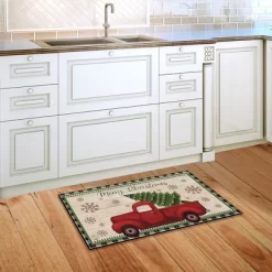 Merry Christmas Pickup Truck Doormat Indoor Outdoor 30" X 18" Briarwood Lane -Rug Sales Store GUEST e8bdc2bb d615 436a acc2 499335dd7beb