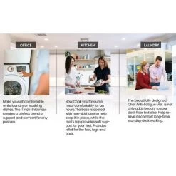 J&V TEXTILES 20" X 55" Oversized Cushioned Anti-Fatigue Kitchen Runner Mat (Rustic Medallion Cream) -Rug Sales Store GUEST eaf9a615 0a29 4421 b12e 9196b2f339da