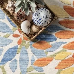 NuLOOM Rosana Floral Machine Washable Indoor/Outdoor Area Rug 22 NuLOOM Rosana Floral Machine Washable Indoor/Outdoor Area Rug -Rug Sales Store GUEST ebc23b71 60c0 44b5 9822 230d33acde83