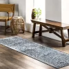 NuLOOM Prestyn Machine Washable Faded Trellis Area Rug