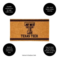 Evergreen Texas Tech University Logo Turf Mat, Brown- 28 X 16 Inches Indoor Outdoor Doormat -Rug Sales Store GUEST f0158c48 64da 4c09 b4b9 e6c94fee636c