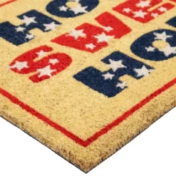 Northlight Red And Blue Americana Home Sweet Home Coir Outdoor Doormat 18" X 30" -Rug Sales Store GUEST f2e0b99a 5d37 4cb2 8a82 02a0ab590373