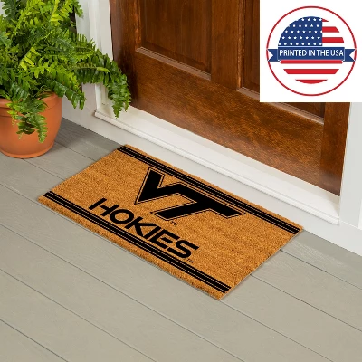 Evergreen Virginia Tech Logo Turf Mat, Brown- 28 X 16 Inches Indoor Outdoor Doormat 5 Evergreen Virginia Tech Logo Turf Mat, Brown- 28 X 16 Inches Indoor Outdoor Doormat - Image 5