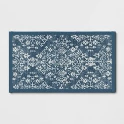 Vintage Print Comfort Rug Blue - Threshold™ -Rug Sales Store GUEST f437994b 06fa 4df6 84f2 e90cb16dba7b