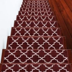 Sussexhome Stair Treads Trellisville Collection Contemporary And Soft, Adhesive Tape, 9" X 28" , Pack Of 4/7/13/15 -Rug Sales Store GUEST f4f8b200 491c 4715 8a92 721e9c96a1d3