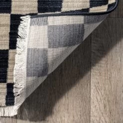 Dominique Abstract Checkered Fringe Area Rug -Rug Sales Store GUEST f7435fbd e37b 4803 bc8a 28be1781f096