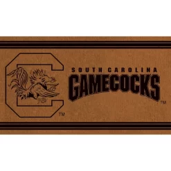 Evergreen University Of South Carolina Logo Turf Mat, Brown- 28 X 16 Inches Indoor Outdoor Doormat