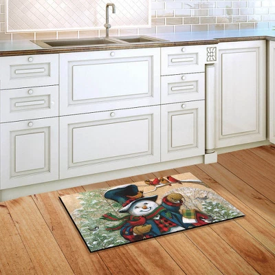 Briarwood Lane Winter Friends Snowman Doormat Cardinals Primitive 2 Briarwood Lane Winter Friends Snowman Doormat Cardinals Primitive - Image 2