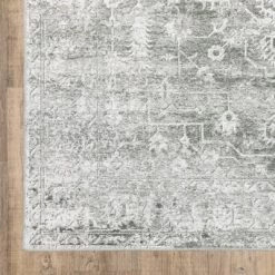 Micah Washable Distressed Oriental Indoor Area Rug Gray/Ivory - Captiv8e Designs -Rug Sales Store GUEST f8619f8a 7977 4289 adf1 47054ba995aa