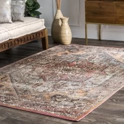 NuLOOM Traditional Amber Medallion Area Rug