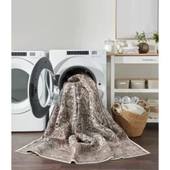 Nourison Washable Brilliance Traditional Vintage Indoor Rug -Rug Sales Store GUEST f9123eee 9c95 47c1 bd86 f8f1bca03b37