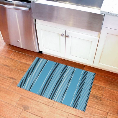 Stripe FlorArt Low Profile Machine Washable Kitchen Mat - Bungalow Flooring 1 Stripe FlorArt Low Profile Machine Washable Kitchen Mat - Bungalow Flooring