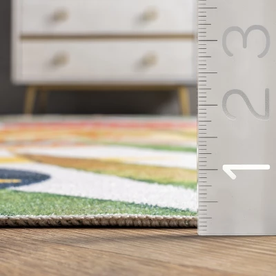 NuLOOM Amelia Machine Washable Tropical Area Rug 2 NuLOOM Amelia Machine Washable Tropical Area Rug - Image 2